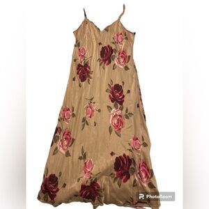 vintage floral maxi dress xl